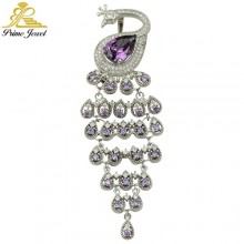 Gümüş Zirkon Tarz Broş